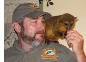 Rick and a Kinkajou